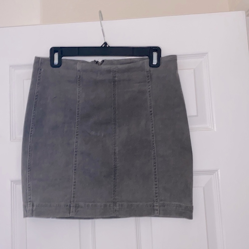 Free People grey pencil skirt